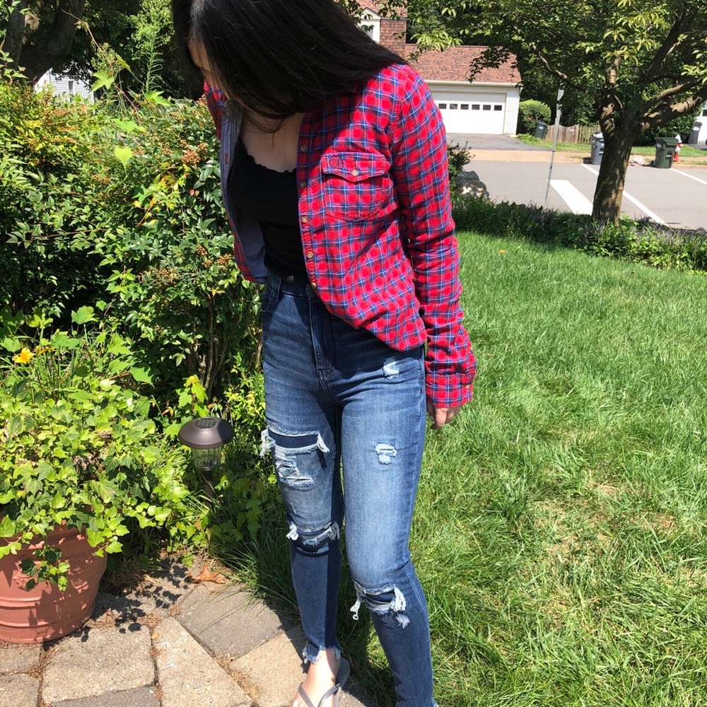 basic red flannel - Picture 4 of 4